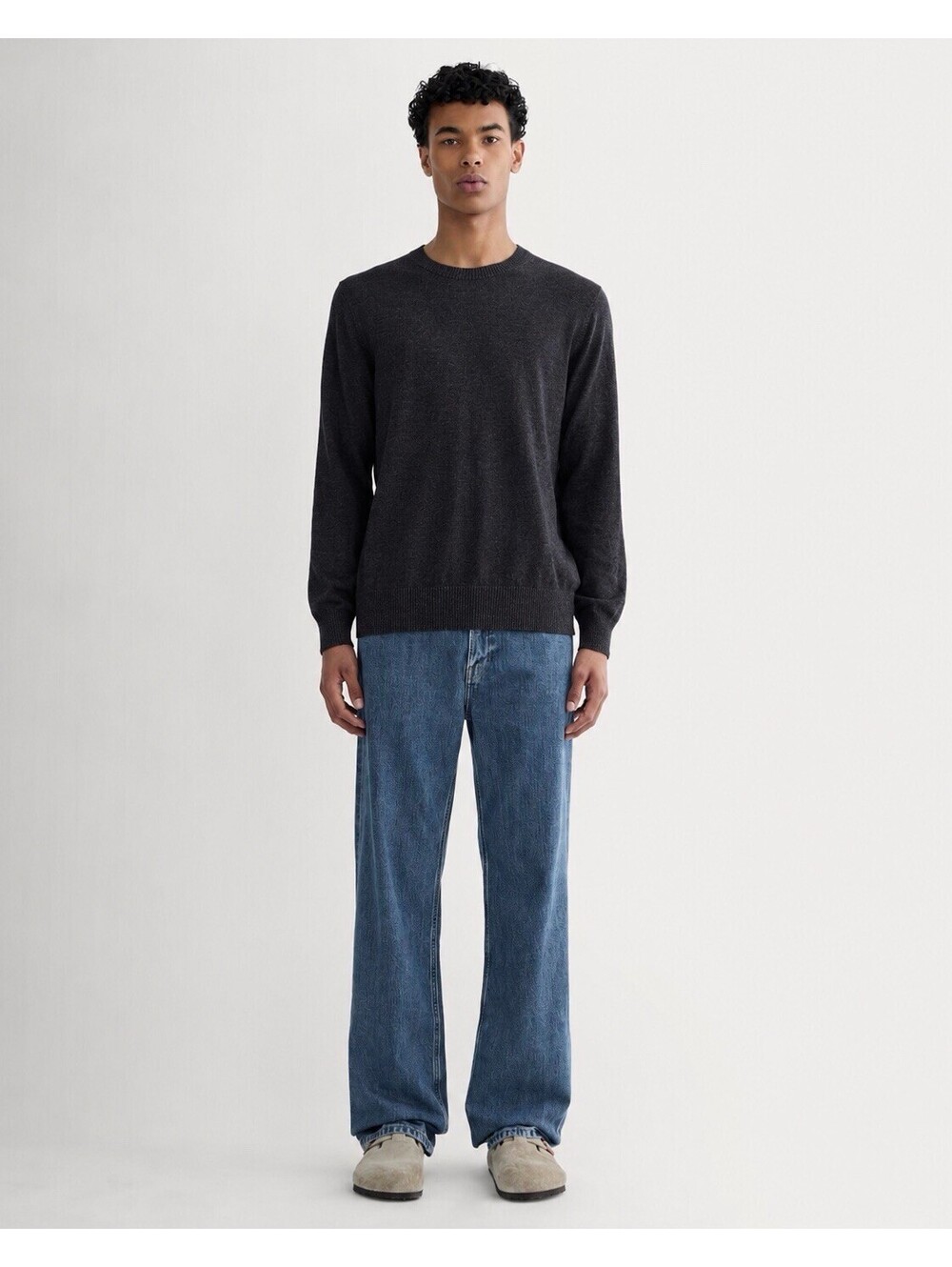Everlane NWT The No-Sweat Sweater Uniform in Heathered Ash Men’s Sz Medium